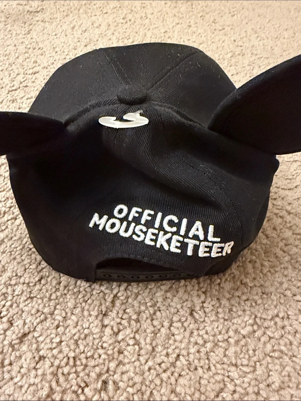 Disney Black Mickey Mouse Club Cap with Ears